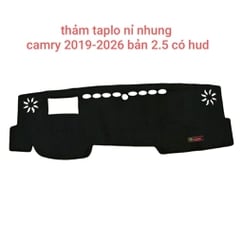 Thảm Taplo Nỉ Nhung 3 Lớp Chống Nóng Cho Các Dòng Xe Toyota