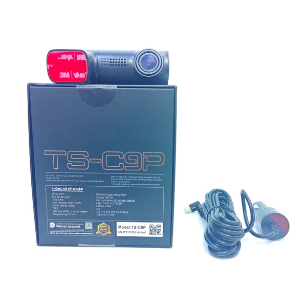 Camera hành trình Vietmap TS-C9P - Ghi hình Super HD 2K sắc nét