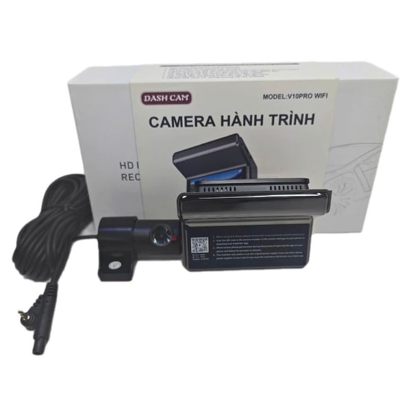 Camera hành trình V10 Pro WiFi - Ghi hình 2 mắt Trước & Sau, Màn hình 3.16 inch