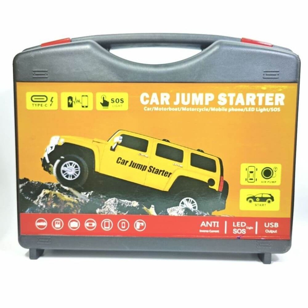 Bộ Cứu Hộ Ô Tô Đa Năng 5 Trong 1 – Kích Bình & Bơm Lốp Cao Cấp