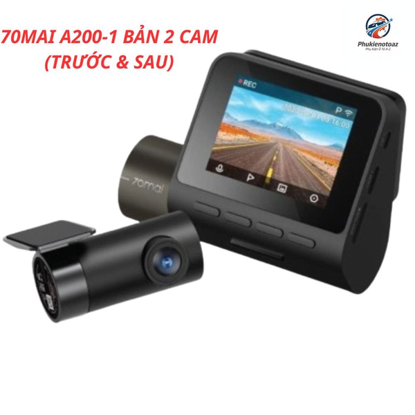 Camera hành trình 70mai A200-1 (Bản 2 mắt Trước & Sau) - Chính hãng