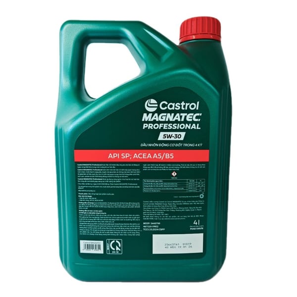 Dầu Nhớt Ô Tô Castrol Magnatec Professional 5W-30 Tổng Hợp Toàn Phần