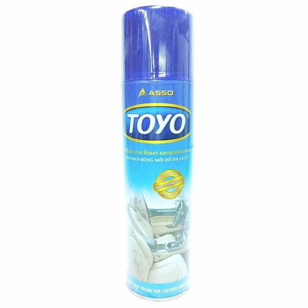  Chai Xịt Bóng Làm Mới Đồ Da Và Gỗ Toyo (500ml)