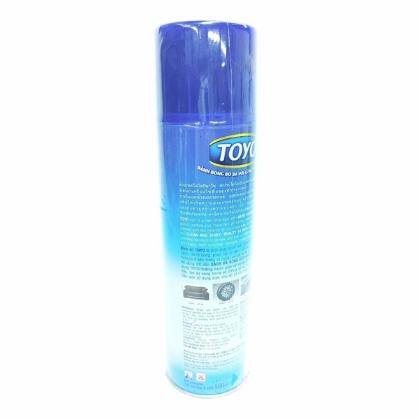  Chai Xịt Bóng Làm Mới Đồ Da Và Gỗ Toyo (500ml)