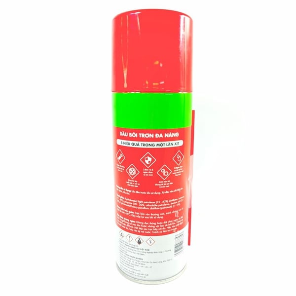 Chai Xịt Chống Rỉ Sét Và Dầu Bôi Trơn Đa Năng 5W (Khối lượng tịnh 310g)