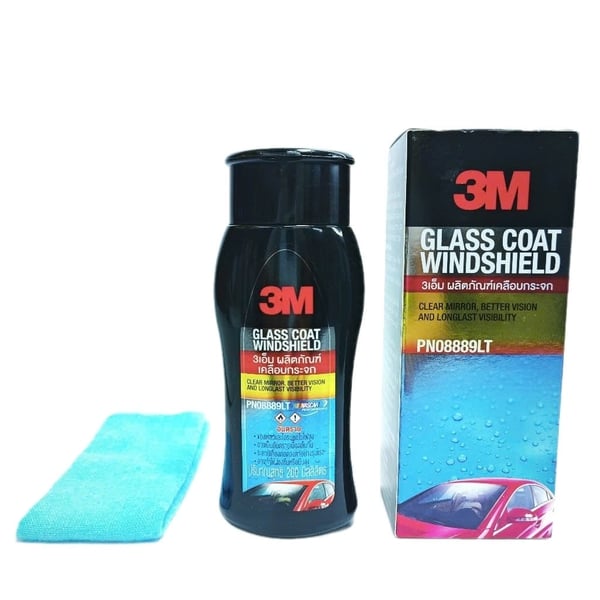  Dung dịch chống bám nước kính xe ô tô 3M Glass Coat Windshield PN08889LT (200ml)