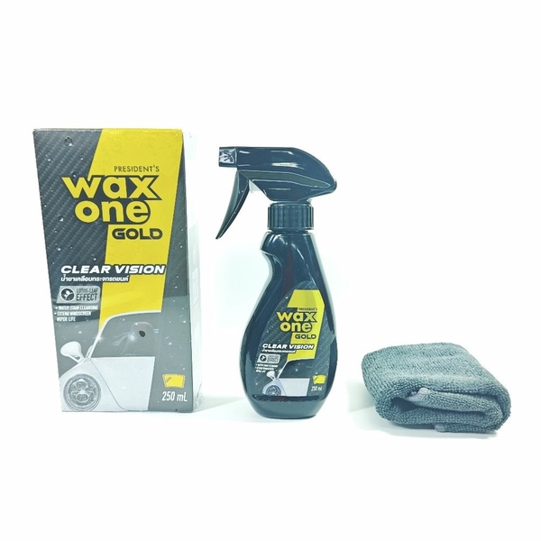 Dung Dịch Chống Bám Nước Kính Xe Wax One Gold Clear Vision 250ml
