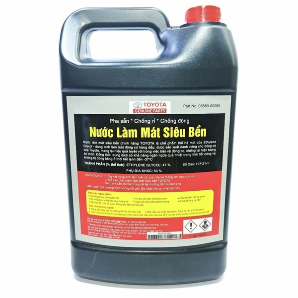  Nước Làm Mát Ô Tô Toyota Siêu Bền (Pha Sẵn) - Can 3.785L