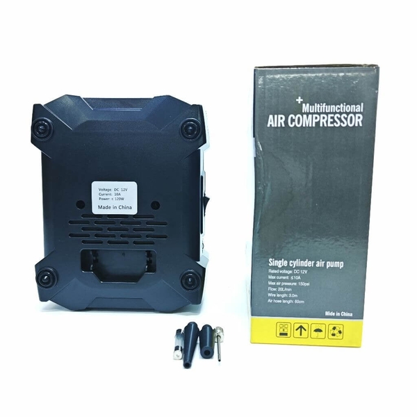 Máy bơm hơi ô tô điện tử đa năng Lotusviet (Màn hình LCD - Tự ngắt)