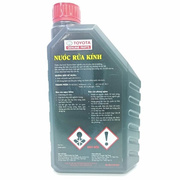 Nước rửa kính siêu sạch Toyota chính hãng (Dung tích 1 Lít)