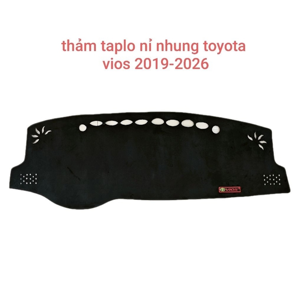 Thảm Taplo Nỉ Nhung 3 Lớp Chống Nóng Cho Các Dòng Xe Toyota