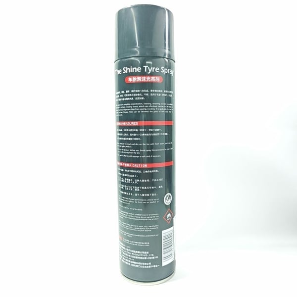 Chai Xịt Bóng Lốp Xe UFU Hot Shine Tyre Spray - Dưỡng Đen & Chống Rạn Nứt (720ml)