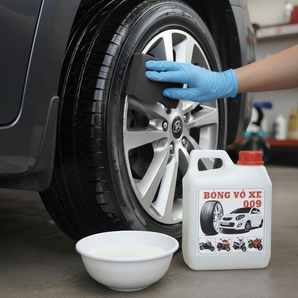 Dung dịch bóng vỏ xe 009