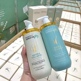 BỘ DẦU GỘI XẢ VOUDIOTY KERATIN X9 BIOTIN & COLLAGEN 500ML