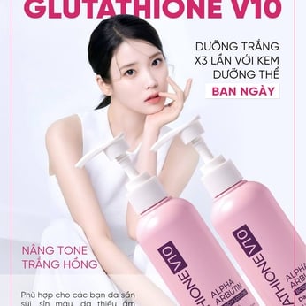 KEM DƯỠNG THỂ TRẮNG DA BAN NGÀY PRETTY SKIN BODY GLUTATHIONE V10 ALPHA ARBUTIN