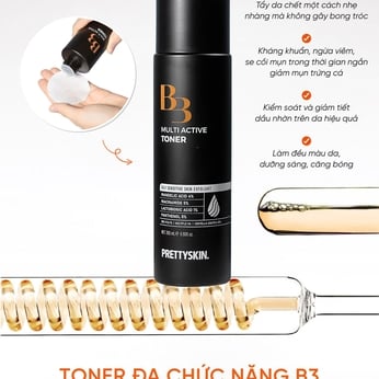 NƯỚC HOA HỒNG B3 PRETTY SKIN MULTI ACTIVE TONER