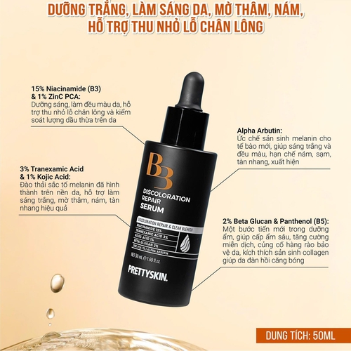 SERUM B3 PRETTY SKIN DISCOLORATION REPAIR