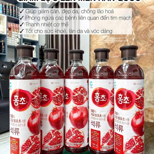 NƯỚC GIẤM LỰU HỮU CƠ DAESANG OFOOD HONGCHO  HÀN QUỐC