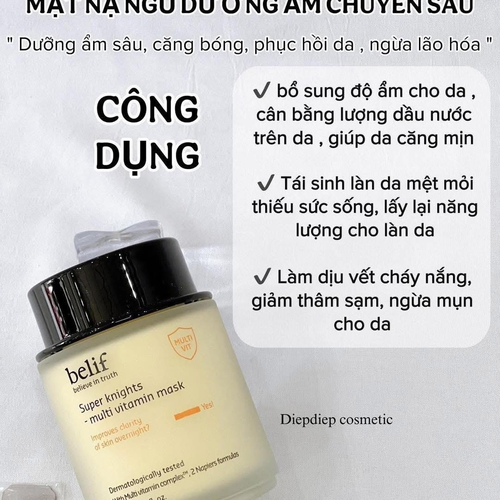 MẶT NẠ NGỦ BELIF SUPER KNIGHTS MULTI VITAMIN MASK
