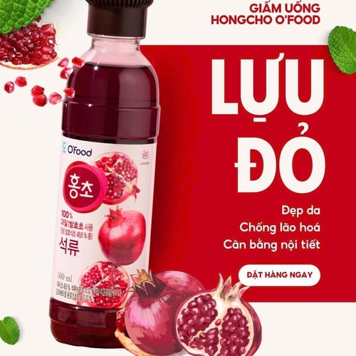 NƯỚC GIẤM LỰU HỮU CƠ DAESANG OFOOD HONGCHO  HÀN QUỐC
