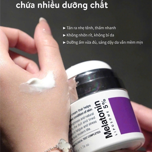 KEM DƯỠNG MỜ NÁM CHỐNG LÃO HÓA MAXCLINIC TIME RETURN MELATONIN LIPOSOME 5% CREAM
