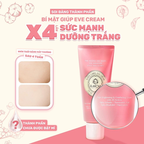KEM DƯỠNG THỂ TRẮNG DA BAN ĐÊM RMON