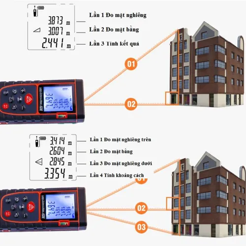 Laser máy đo khoảng cách cầm tay 100m