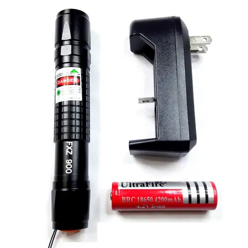 Đèn pin laze laser FXZ - 900 tia xanh lá cao cấp (Đen)