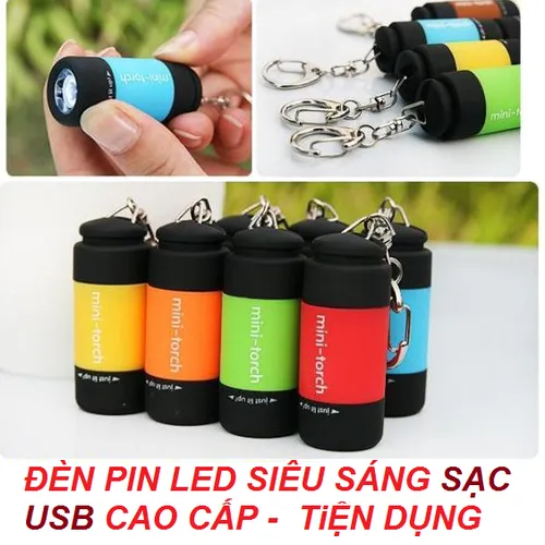 Đèn Pin mini sạc USB