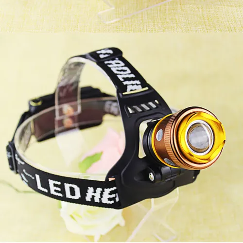 Đèn pin đội đầu soi cá ánh sáng trắng và xanh