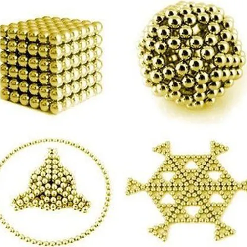 nam châm xếp hình buckyball vàng 5mm