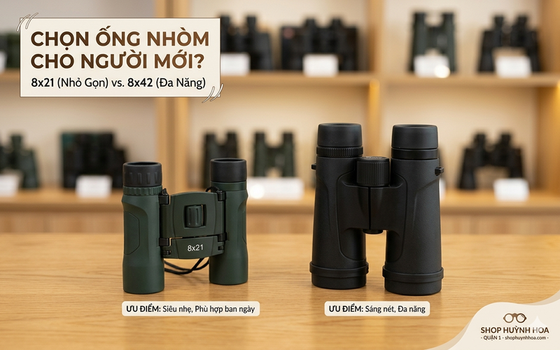 Nên chọn ống nhòm loại nào cho người mới? 8x hay 10x là tốt nhất?