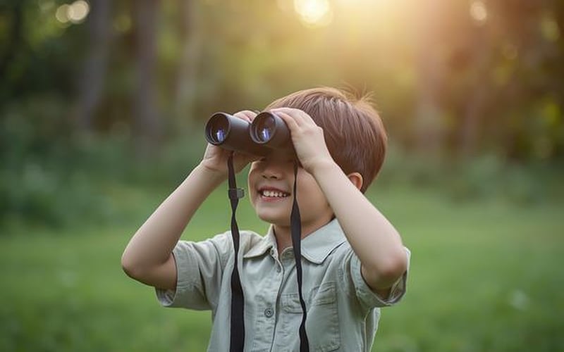 Lợi ích tuyệt vời của ống nhòm đối với trẻ em yêu khám phá thiên nhiên