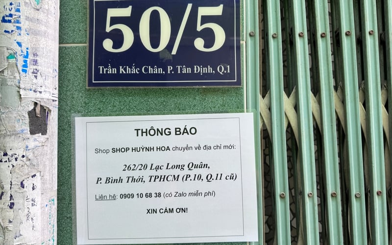 THÔNG BÁO: Shop Huỳnh Hoa chuyển về địa chỉ mới 262/20 Lạc Long Quân