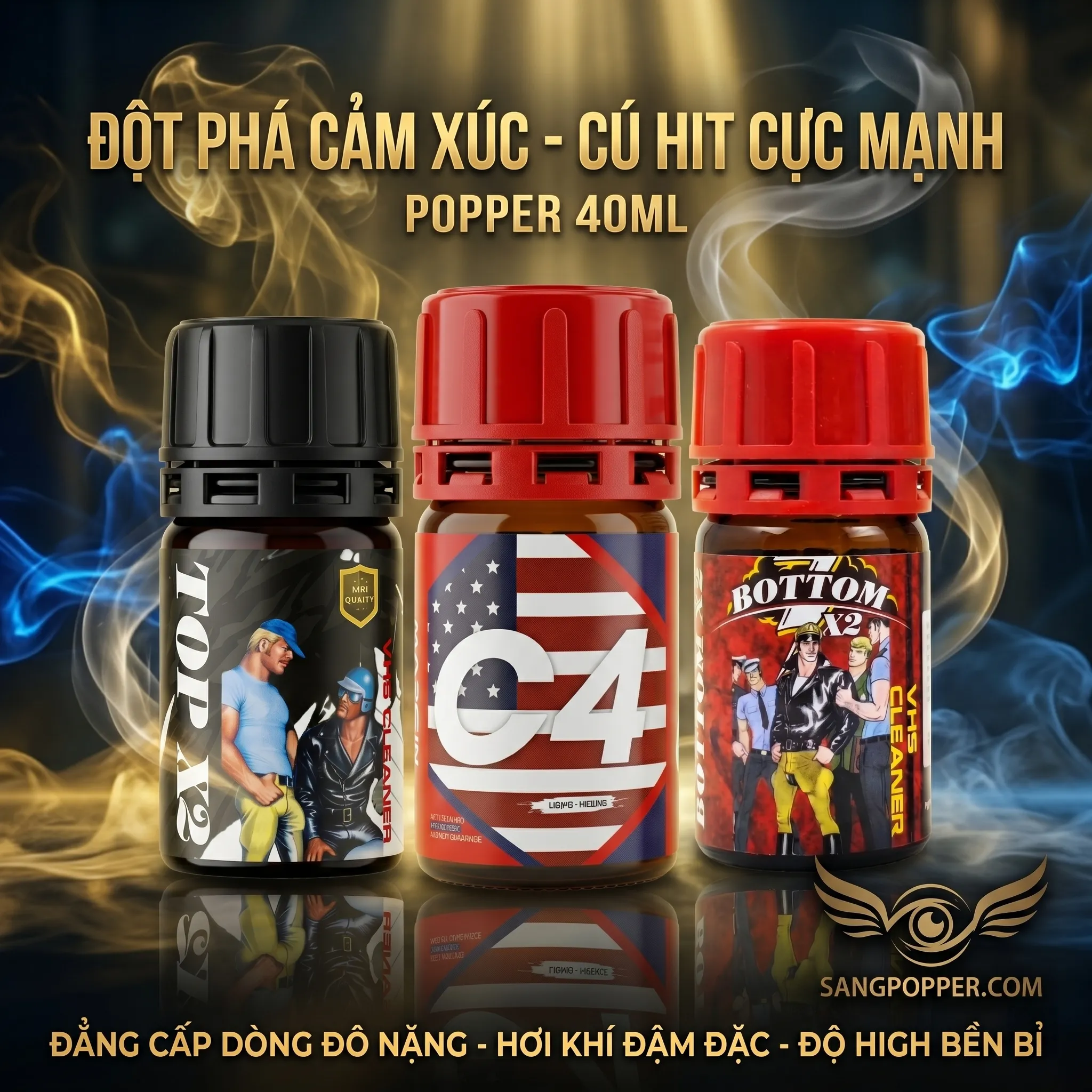 Phân khúc popper 40ml chính hãng USA tại Sang Popper