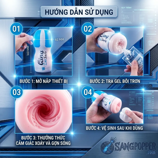 Cốc Thủ Dâm Nam Qing – Dụng Cụ Tự Sướng Giá Rẻ, Nắp Đậy Kín Đáo Dễ Bảo Quản