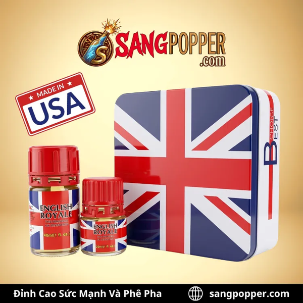 Combo Popper English Royale Chính Hãng - Đập Tan Giới Hạn, Phê Bất Tận