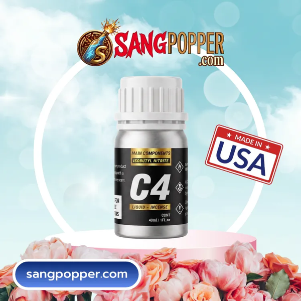 Popper Khô C4 40ml - Phiên Bản Nâng Cấp Hoàn Hảo, Bùng Nổ Gấp 3 Lần