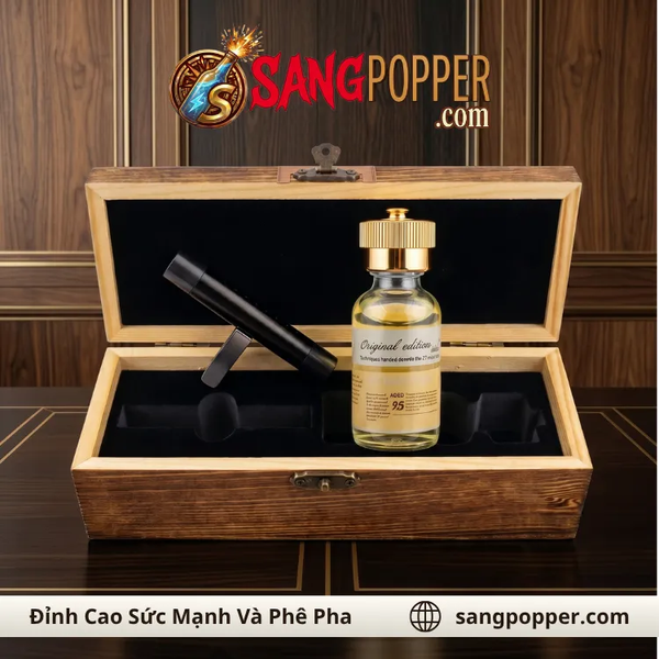 Popper Hộp Gỗ Cao Cấp Chính Hãng - Chuẩn USA Cực Mạnh Phê Đỉnh Cao