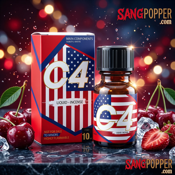Popper C4 Cherry 10ml Phê Ngọt Ngào Lan Tỏa Năng Lượng Sôi Động
