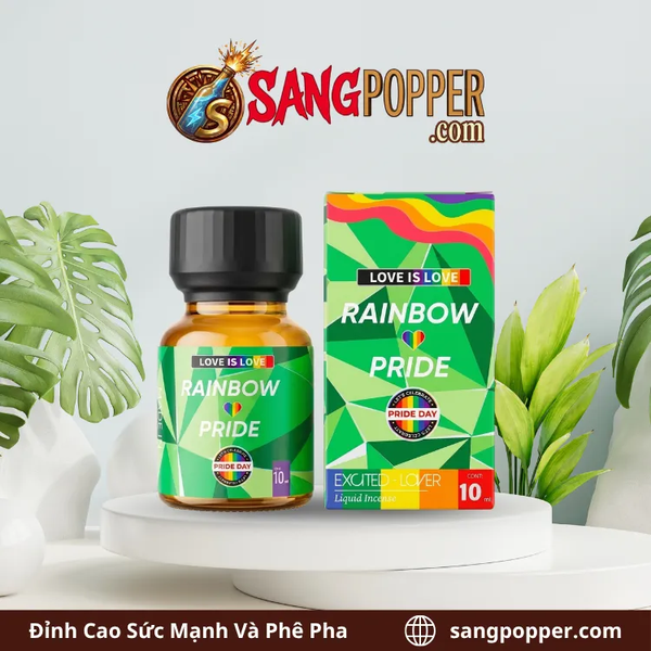 Popper Cầu Vồng Rainbow Pride 10ml - Chân Ái Popperbate, Phê Cực Đỉnh