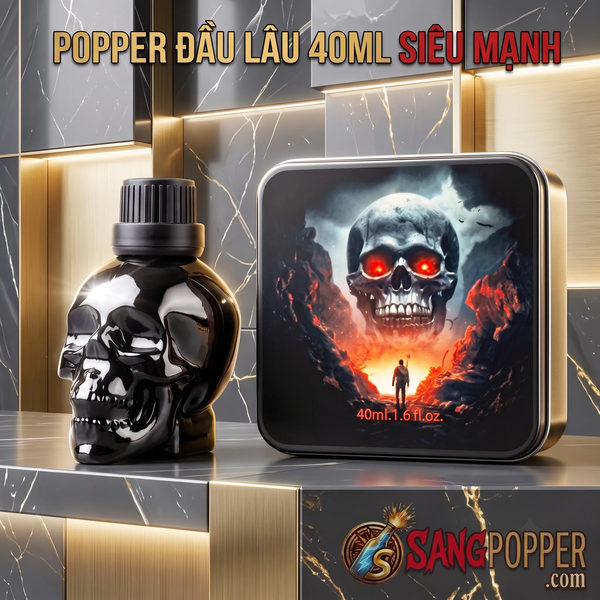Popper Chai Đầu Lâu 40ml - Công Thức Siêu Mạnh Cho Người Nặng Đô