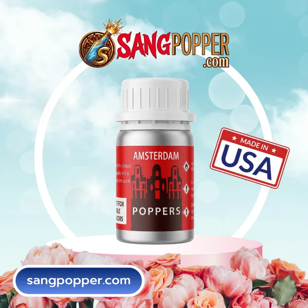 Popper Khô Amsterdam Chính Hãng 40ml - Không Bỏng, Bottom Cực Mê