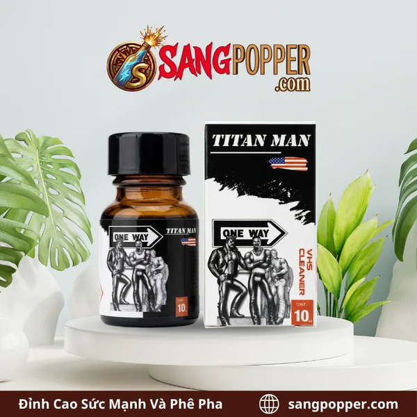Popper Titanmen Vị Cafe Nguyên Bản 10ml - Đậm Đà Hương Vị Phái Mạnh