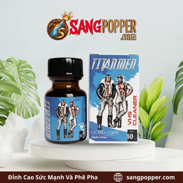 Popper Titanmen Xanh Bạc Hà 10ml - The Mát, Tê Tê, Phê Tới Tận Cùng