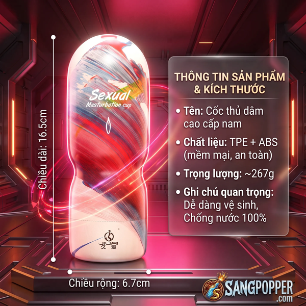 Cốc Thủ Dâm Juai Sexual - Dụng Cụ Tự Sướng Ngụy Trang Silicone Ôm Khít Massage