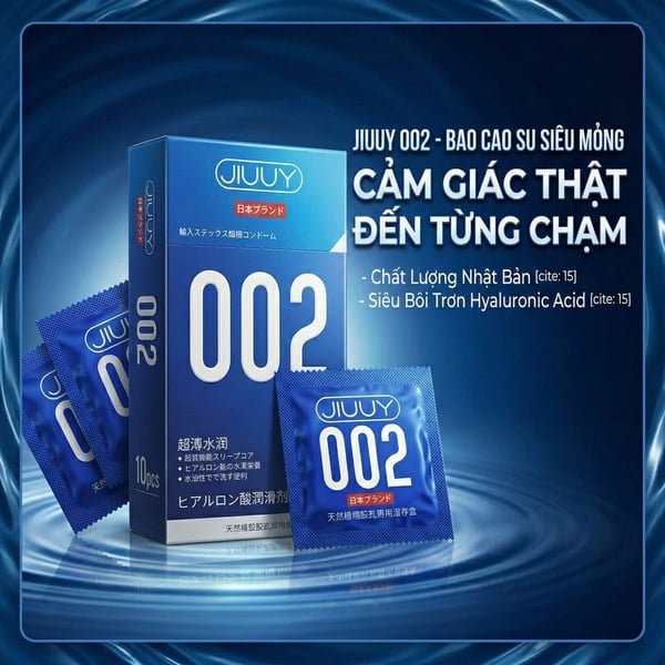 Bao Cao Su 0.02 Siêu Mỏng - Hộp 10 Cái