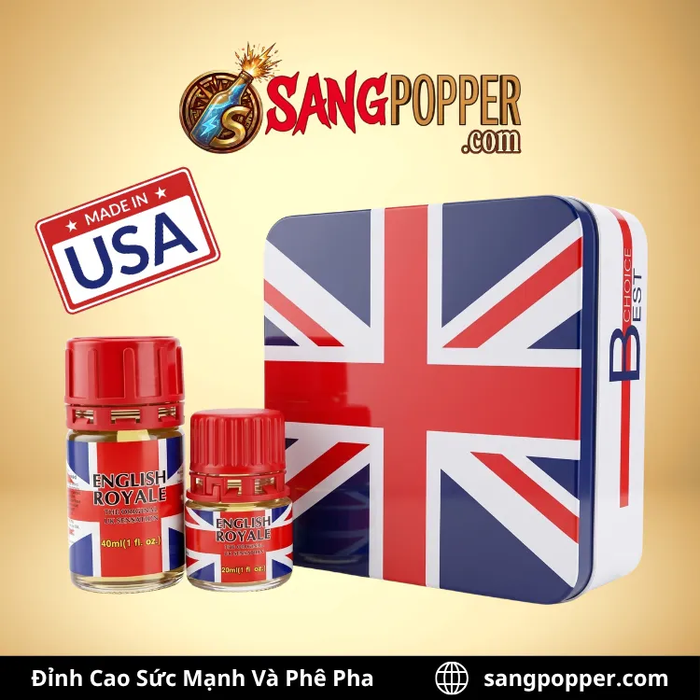 Combo Popper English Royale Chính Hãng - Đập Tan Giới Hạn, Phê Bất Tận