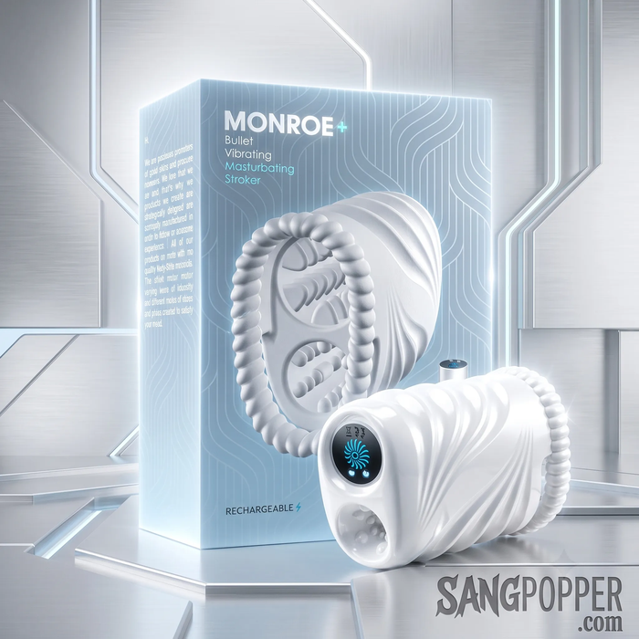 Cốc Thủ Dâm Monroe+ Rung Tự Động 9 Chế Độ Với Thiết Kế 2 Đường Ống Kép