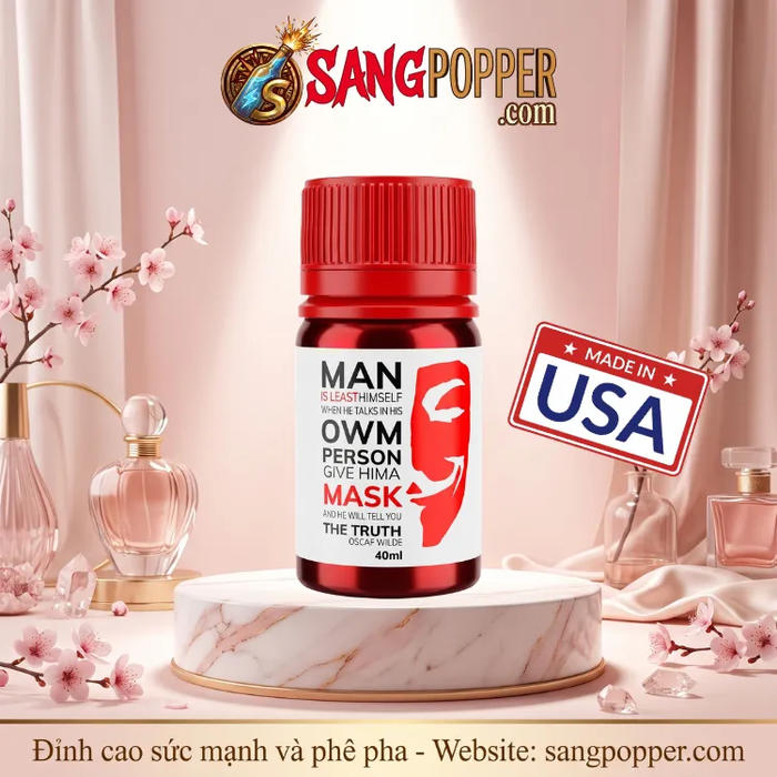 Popper Khô Mask 40ml Đeo Hood Mặt Nạ Chơi BDSM Phê Mạnh Không Gắt